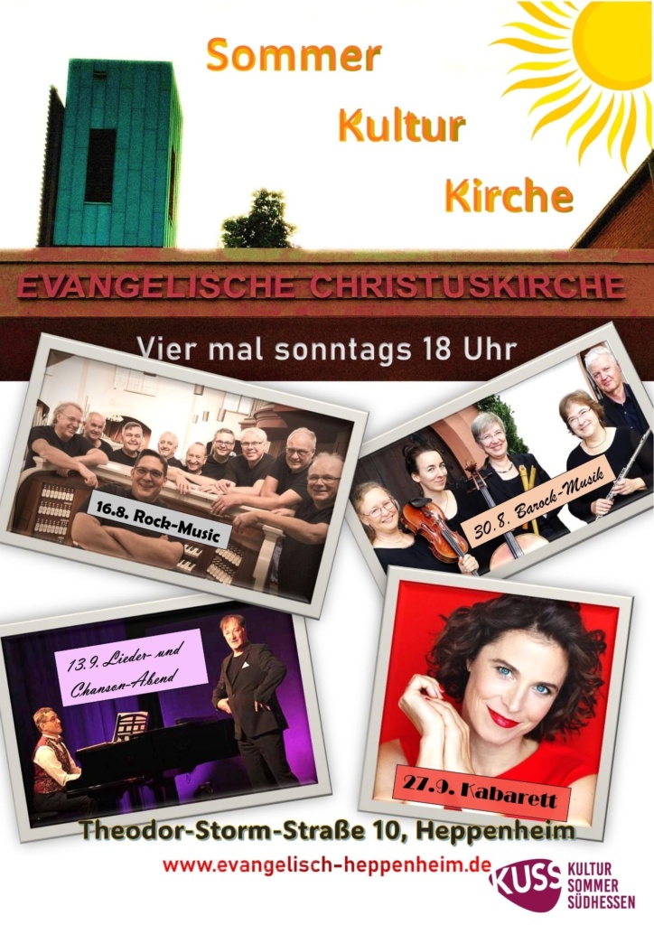 Plakat Sommer Kultur Kirche